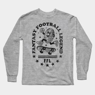 Funny Vintage Touchdown: Fantasy Football Legend Long Sleeve T-Shirt